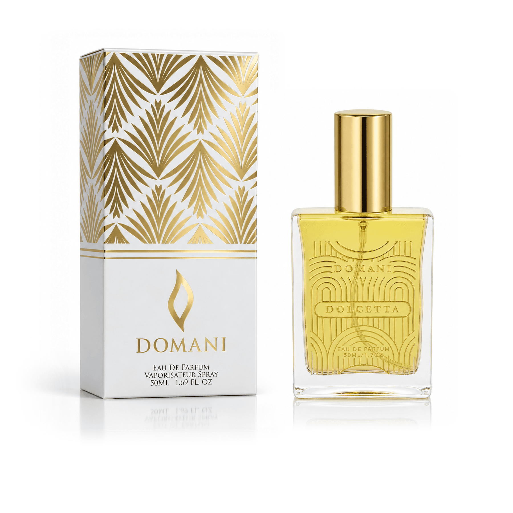 Domani Dolcetta, 50 ml · Bottle and box