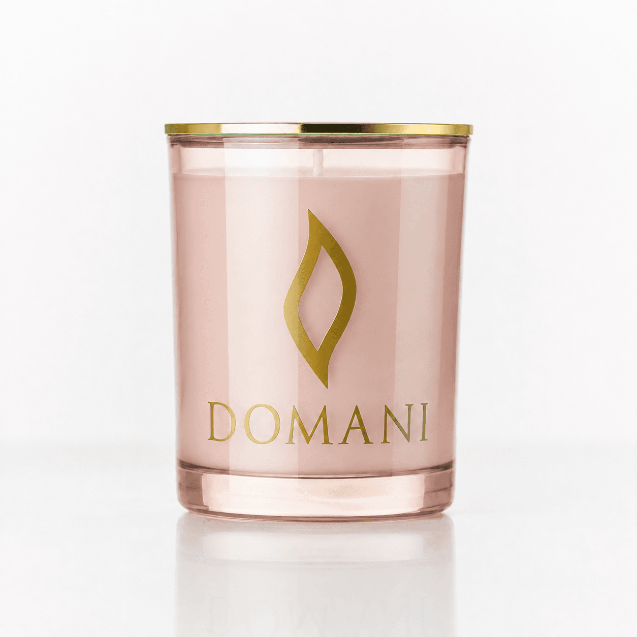 Domani Seraphina candle, Rose Quartz